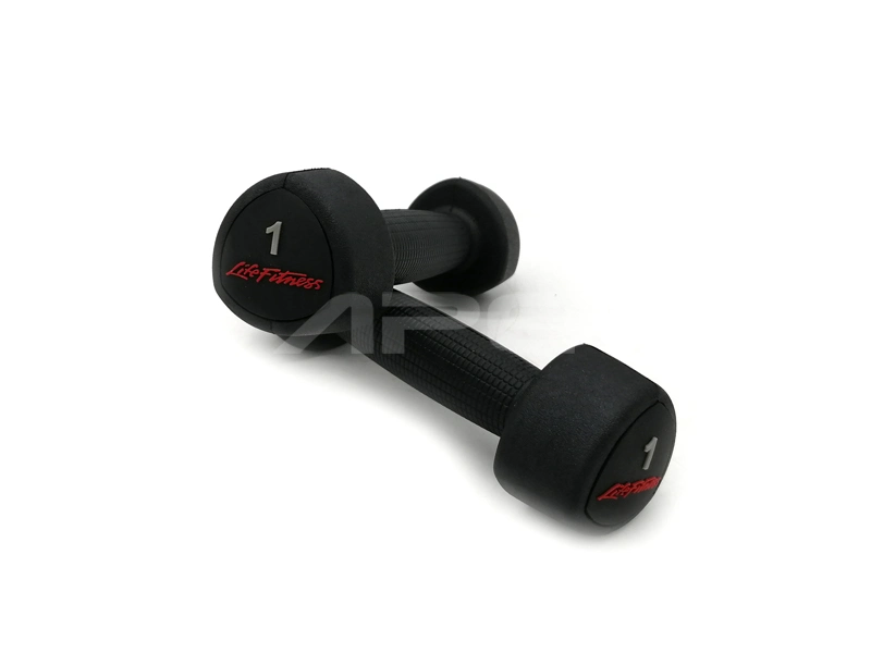 Gym Dumbbell Set Fitness Black Rubber Triangle Dumbbell