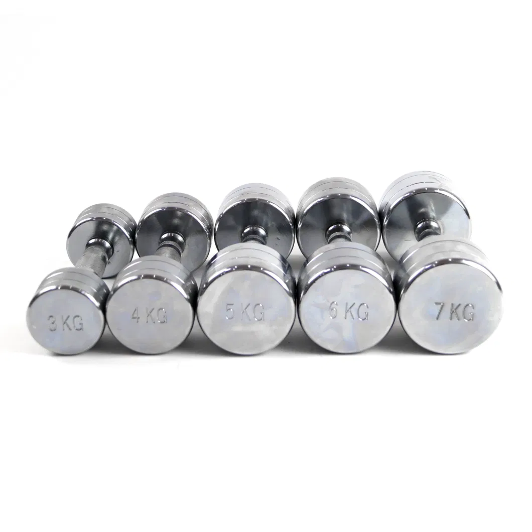 Cheap Price Fitness 1kg-10kg Chrome Steel Dumbbell Set