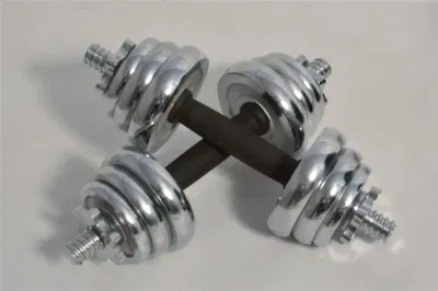 Chrome ajustable pesa con goma protector cubra para gimnasio en casa de equipos de gimnasia