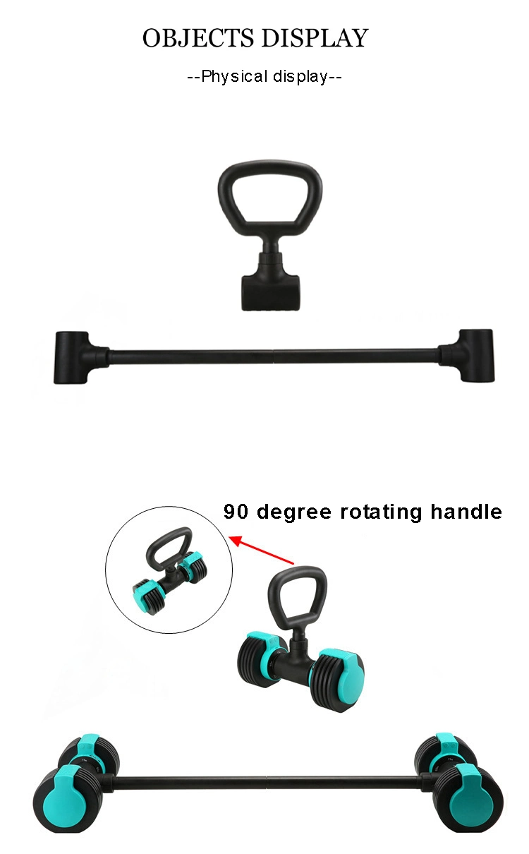 High Quality Dumbbell Converter Adjustable Home Barbell Bar Multifunctional Fitness Accessories