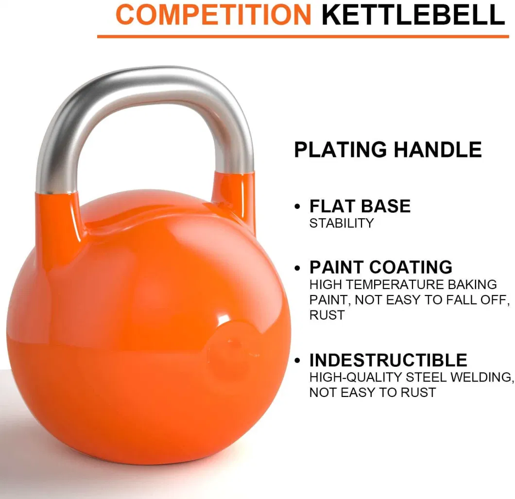 Fitness Gym Colorful Vinyl Coated Cast Iron Kettlebell Set