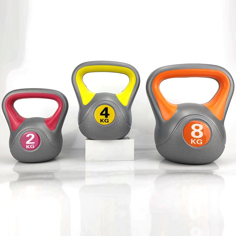 Wholesale Double Color Plastic Cement Kettle Bell Weight Kettle Bell