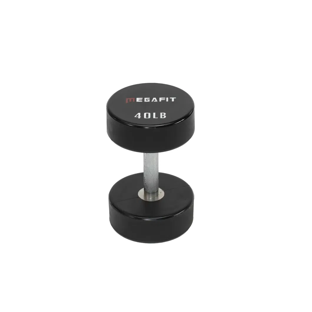 High Quality Custom Deluxe CPU Equipment Gym Fitness Urethane Round Head Dumbbell Pound System