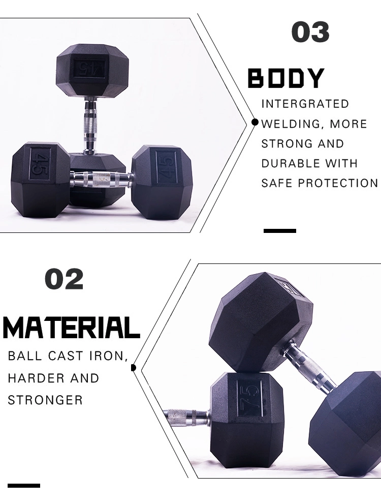 Home Gym Strength Equipment Free Weight Sports Goods Hexagon Dumbbell