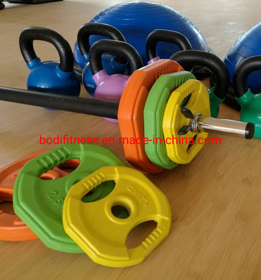 China Wholesale Fitness Equipment Different Weight Fixed Straight Straight Curl Rubber Barbel