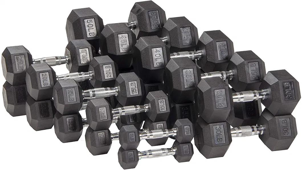 Free Weight Cheap Hex Dumbbells 50kg 120lb Full Dumbbells Set Weighted Dumbbells Buy Online