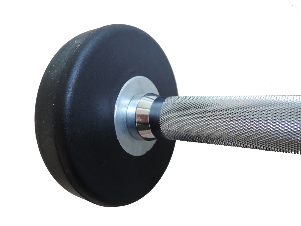 Hot Sell Black Round Rubber Coated Dumbbell