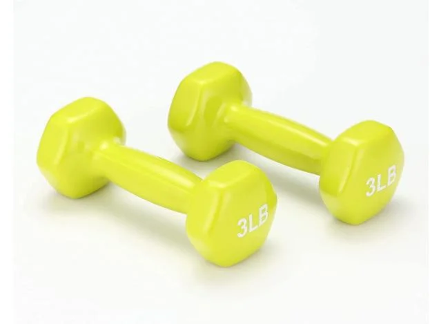 Basics Vinyl Coated Hand Weight Pair Set of 2 12lb Dumbbell