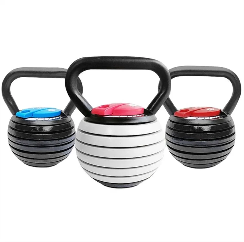 Wholesale Fitness Professional Training Powder Coated Casting Iron 4kg 16kg 20kg 48kg Engraved Kg Lb Gym Weight Yoga Fitness Customize Kettlebell