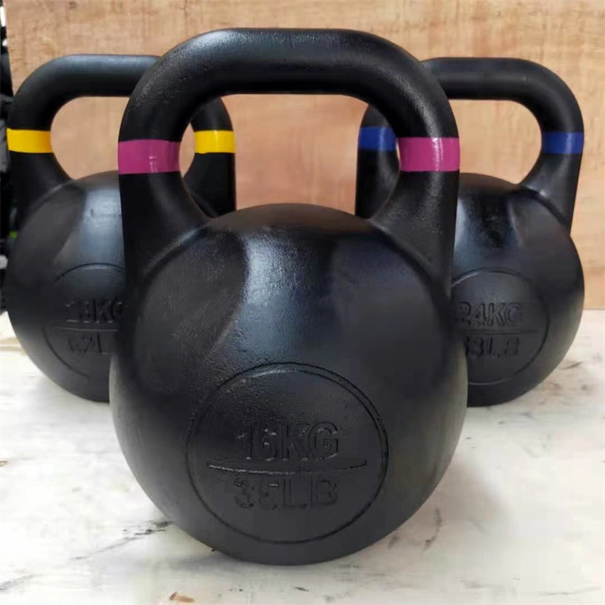 Solid Cast Iron Kettlebell Weights Great for Workout and Strength Training Custom Kettle Bell Black Color Cast Iron Weight Lifting Training Concave Kettlebell