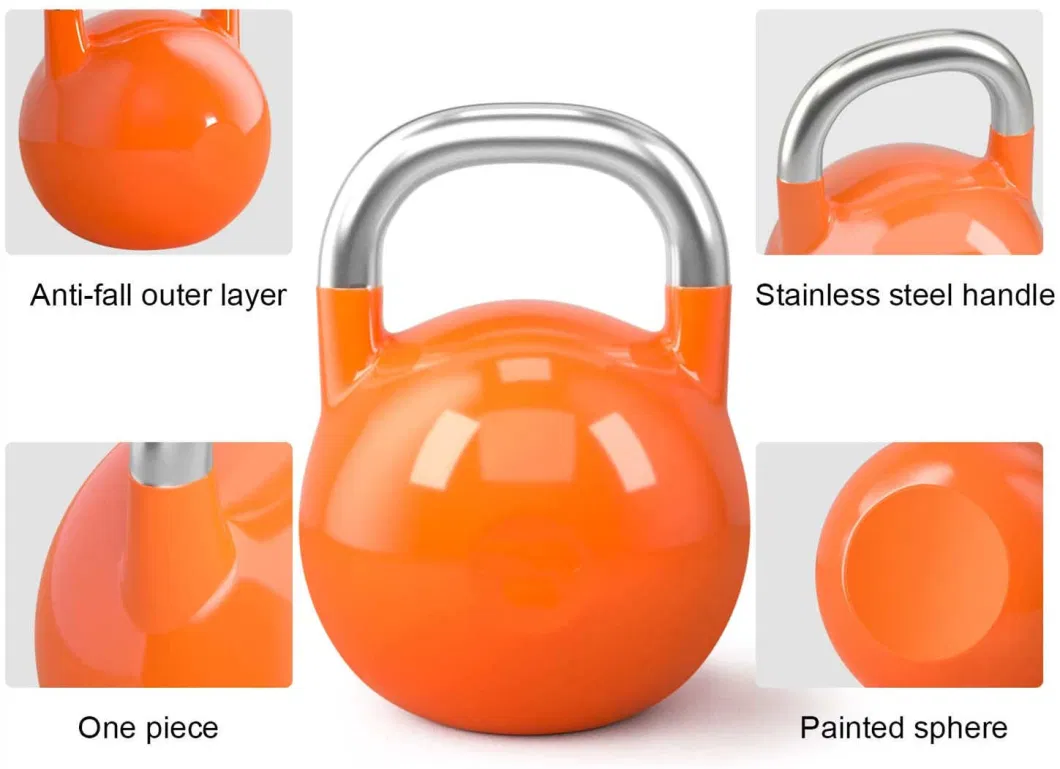 Gym Workout Competition Colorful PVC Vinyl Coated Kettle Bell Painted Cast Iron Kettlebell