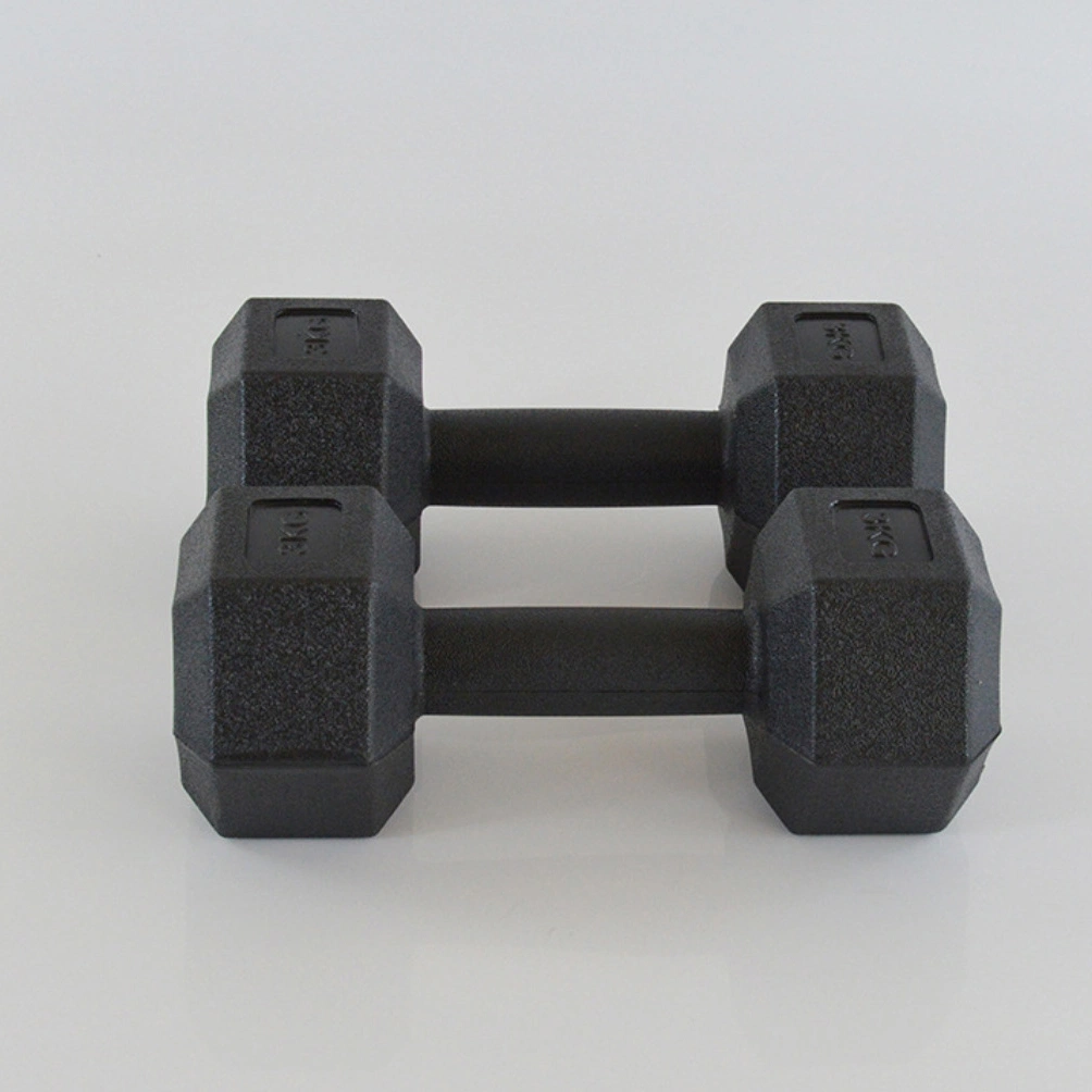 Hexagonal Gym Equipment Mancuernas Cement Hex Dumbbell Set Free Weights Fitness Dumbbell