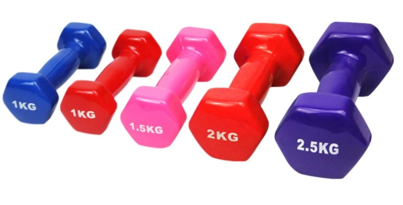 Multi-Color Women Hex Dumbbell Cheap Fitness Equipment Neoprene Dumbbell