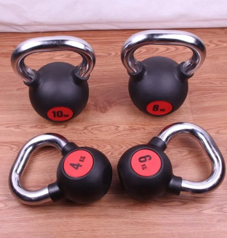 Fitness Competition Gym Equipment Free Weight Rubber Coated Competitive Kettlebell