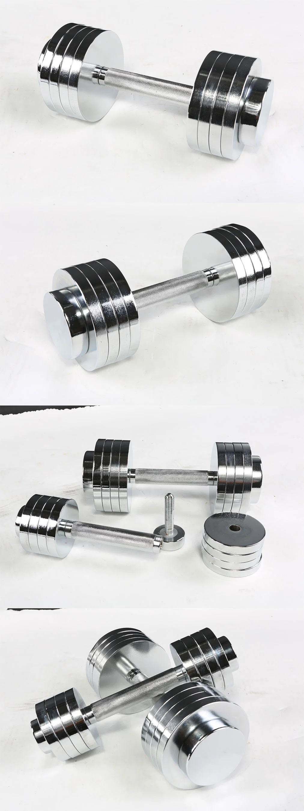 10kg Adjustable Chromed Dumbbell Sets