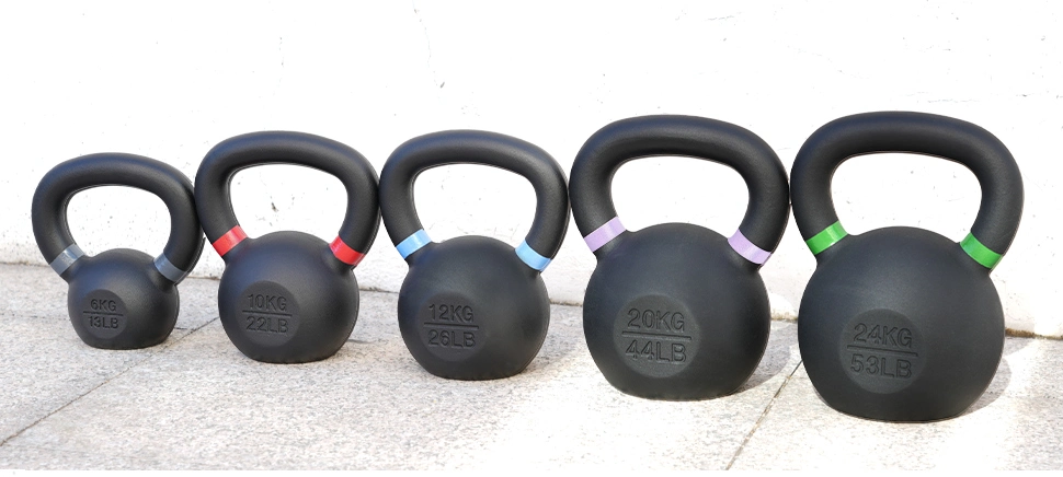 Factory Wholesale Free Weights Weight Lifting Matt Kettlebell Cast Iron Powder Coating Kettlebell