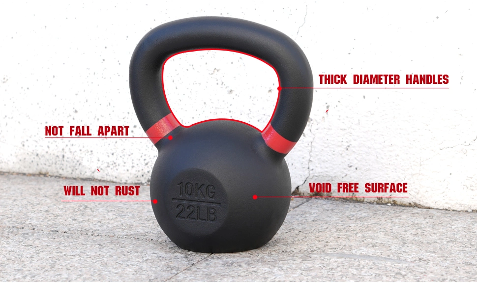 Factory Wholesale Free Weights Weight Lifting Matt Kettlebell Cast Iron Powder Coating Kettlebell