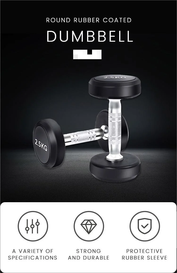 Good Quality Black Dumbbell Weight Home Gym Weight Training Dumbbells