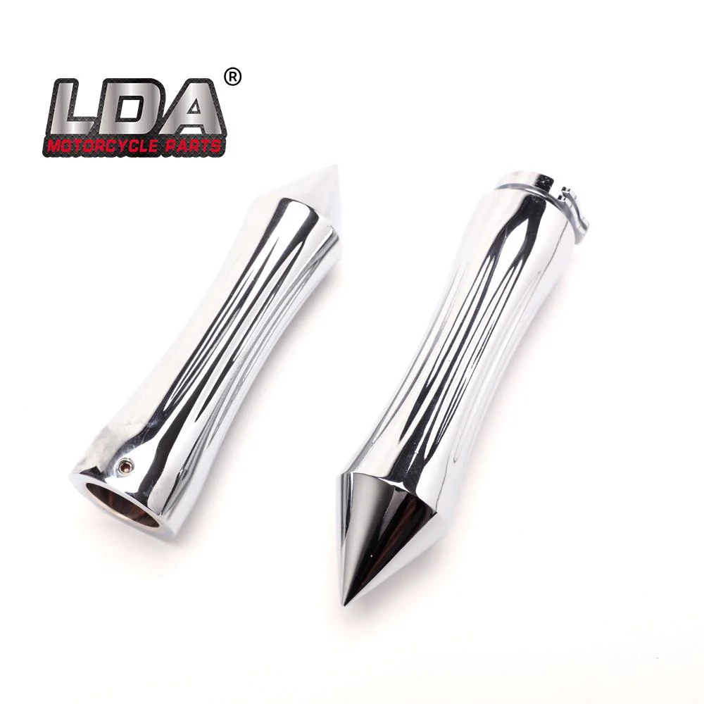 Motorcycle Handle Grips 1&quot; Compatible with Harley Davidson 1986-2007 Chrome Color