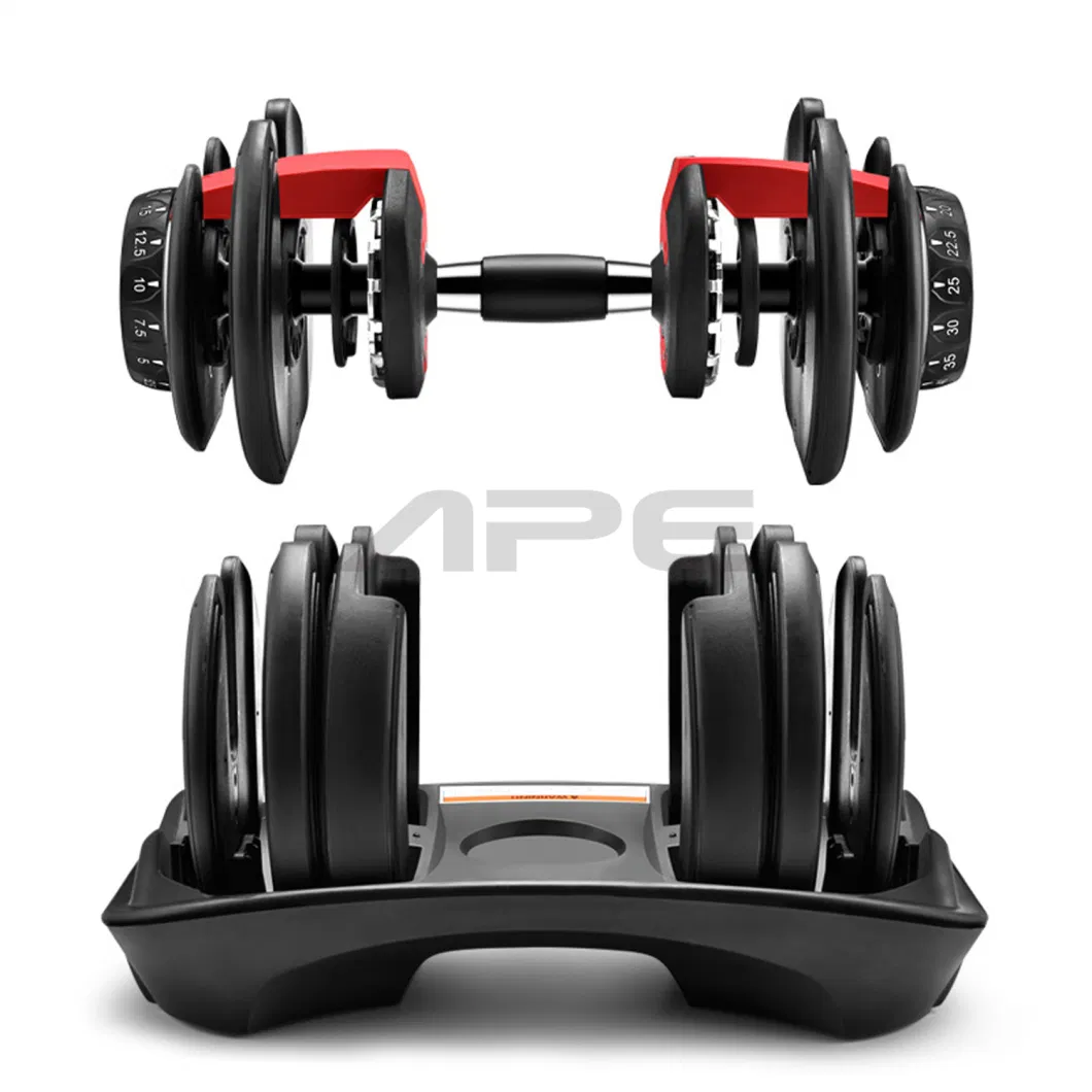 Hot Selling Multi Weight Dumbbells 24kg 52.5lb Adjustable Dumbbell Set