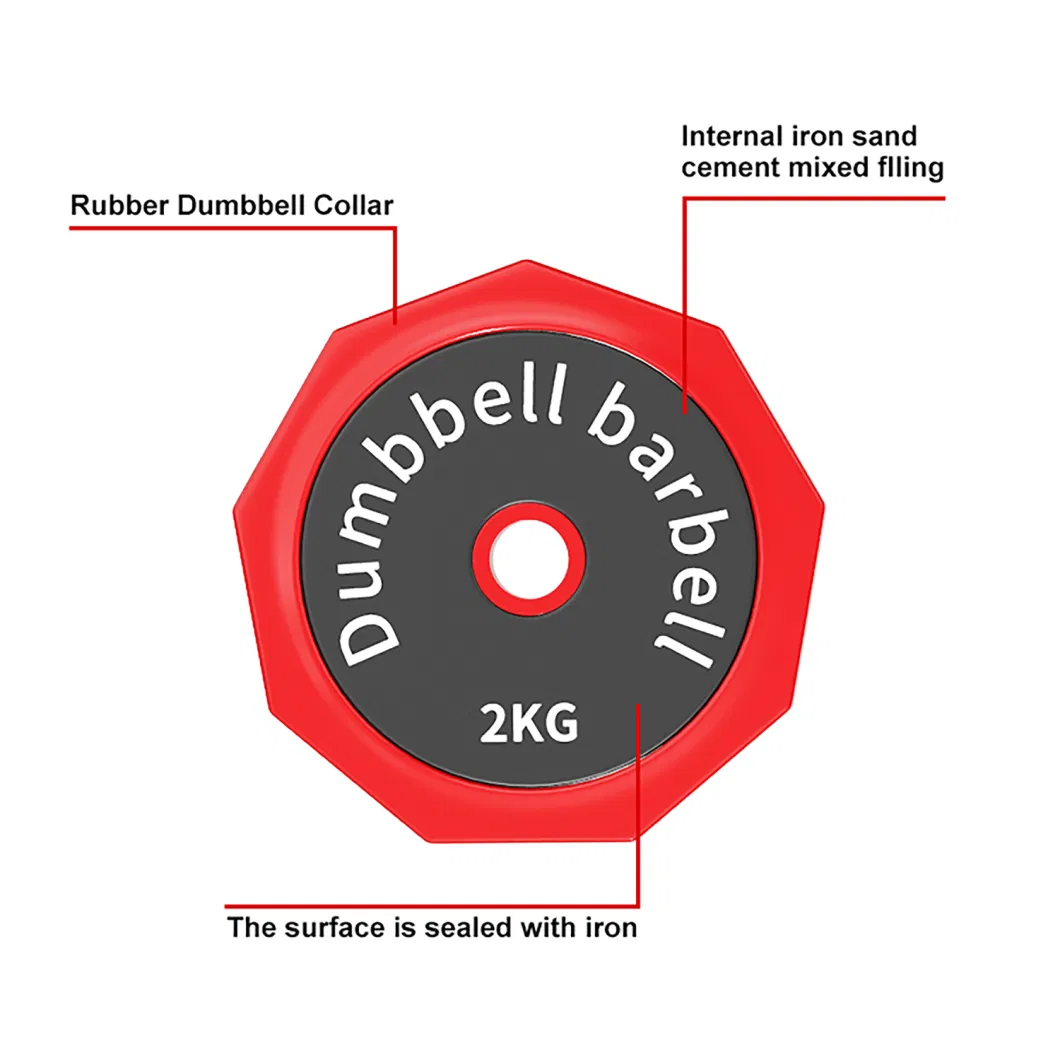 Dumbbells Colored 10/15/20/25/30/40kg 2 In1 Adjustable Barbell Kettle Bell Dumbbell Set Cast Iron Cement Dumbbell Sets