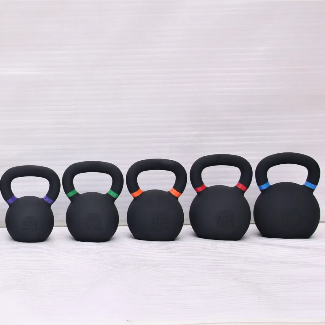 Fitness Powder Coated Cast Iron Kettlebell for Home Strength Exercise Sol