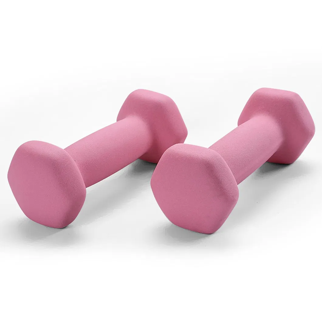 Sports Gym Equipment Body Building Vinyl Dumbbell Neoprene Dumbbell Fitness Exercise Ladies Dumbbell