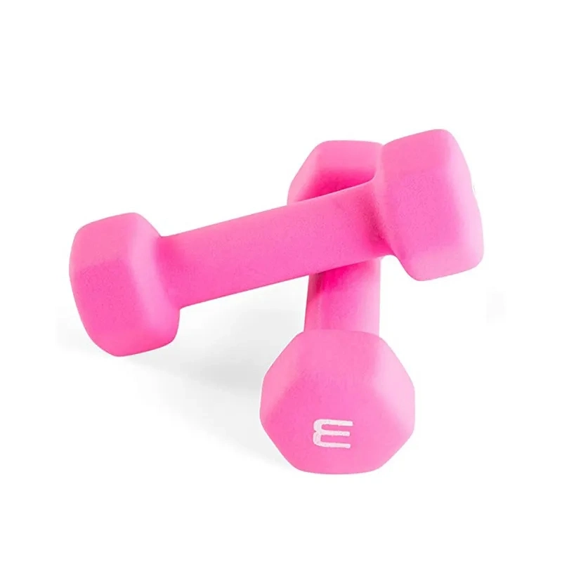 Lightweight Gym and Office Bodybuilding Training Color Dumbbell Hexagonal Design Home Fitness Equipment