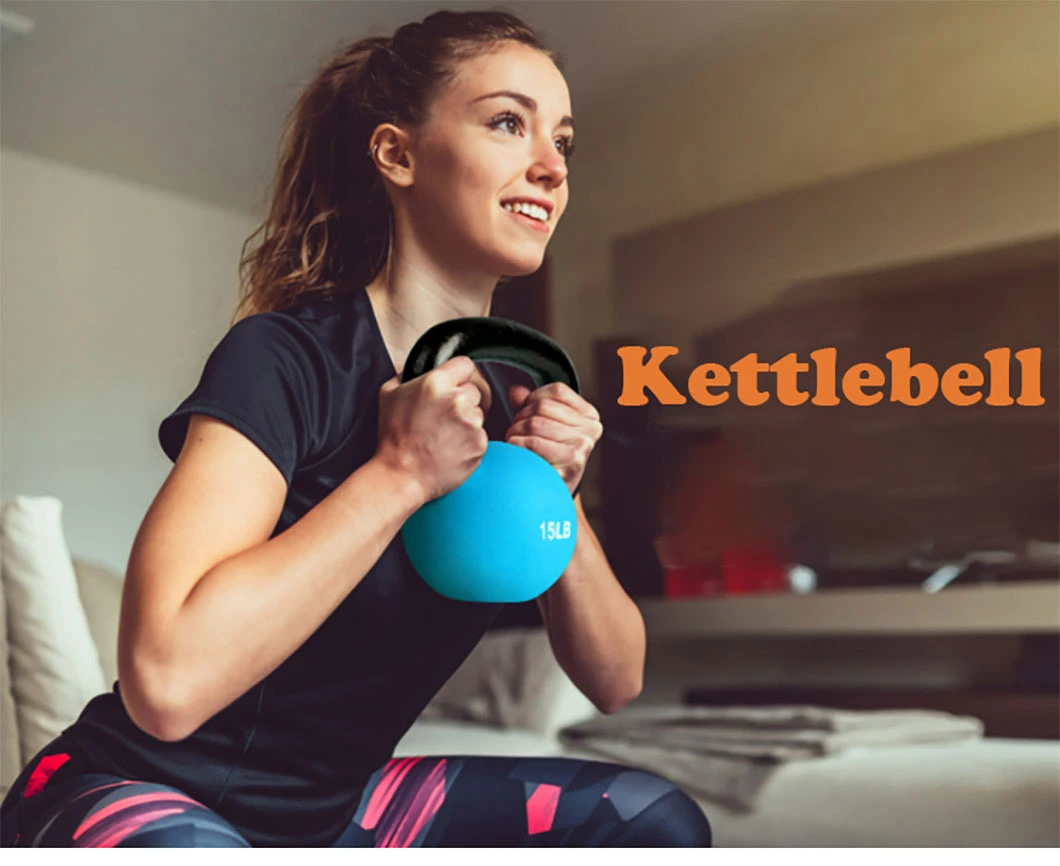 Gym Equipment Kettlebell with Different Weight Kettle Bell Painted Cast Iron Kettlebell