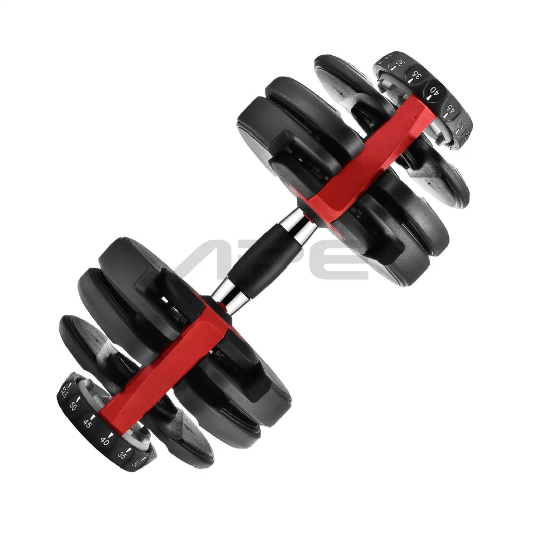 Hot Selling Multi Weight Dumbbells 24kg 52.5lb Adjustable Dumbbell Set