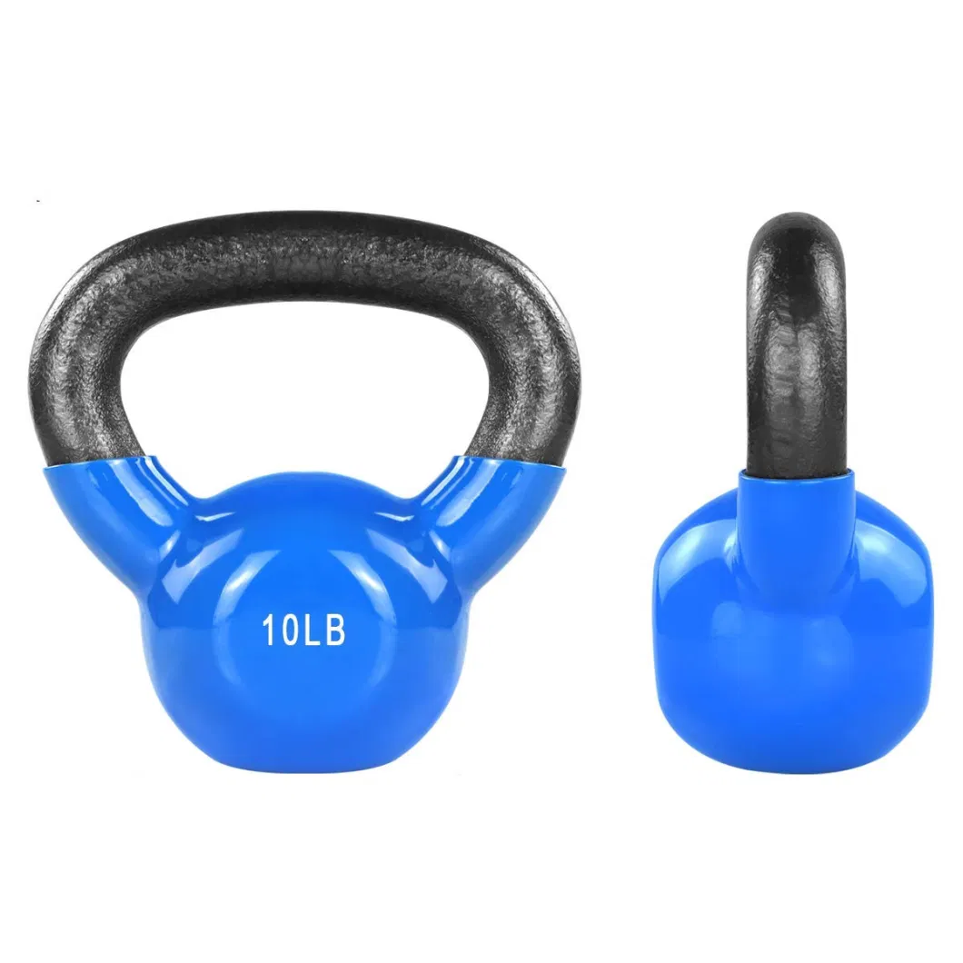 Gym Fitness Equipment Equipo Deportivo Pesas Free Weights Vinyl Cast Iron Kettlebell