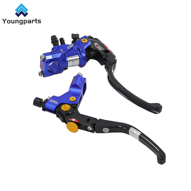 Youngparts 19rcs 7/8&prime;&prime; 22mm Motorcycle Handlebar Lever Master Cylinder Levers Hydraulic Brake Pump Clutch Handle Reservoir Set for Big Bike