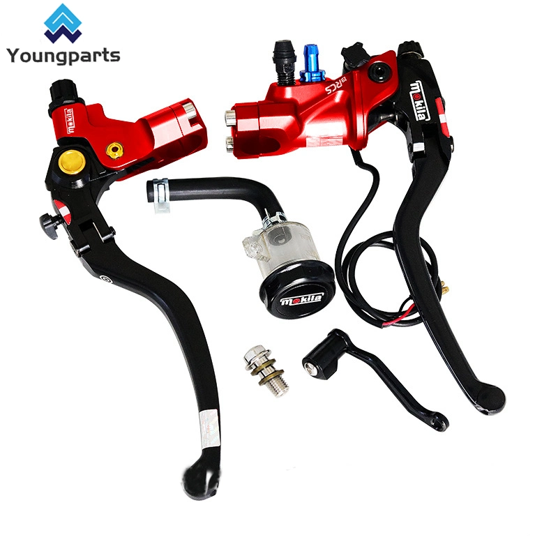 Youngparts 19rcs 7/8&prime;&prime; 22mm Motorcycle Handlebar Lever Master Cylinder Levers Hydraulic Brake Pump Clutch Handle Reservoir Set for Big Bike