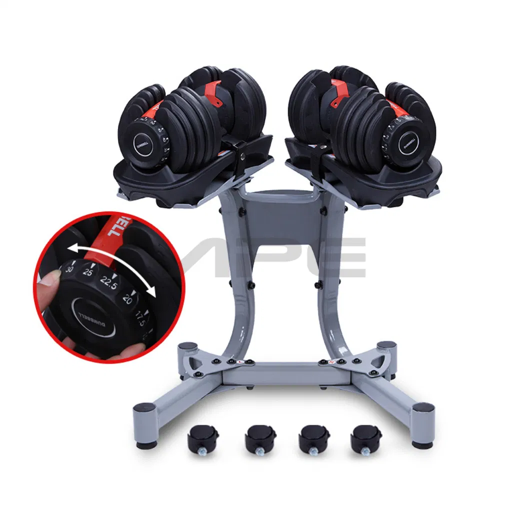 Hot Selling Multi Weight Dumbbells 24kg 52.5lb Adjustable Dumbbell Set