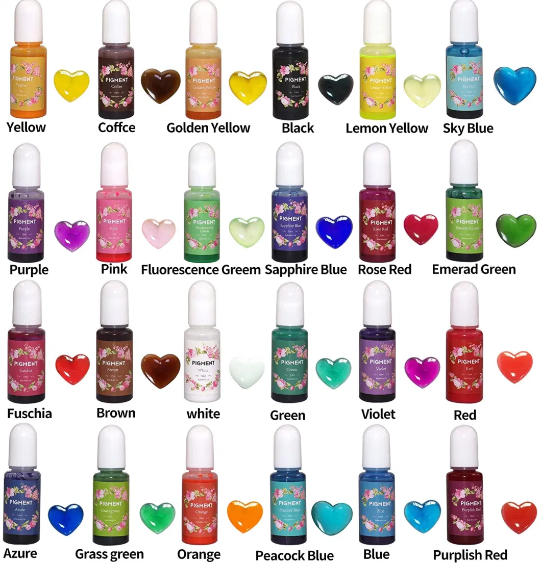 No Fading Concentrated Liquid Epoxy Dye Colorant Resin Color Pigment