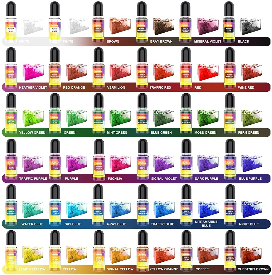 No Fading Concentrated Liquid Epoxy Dye Colorant Resin Color Pigment