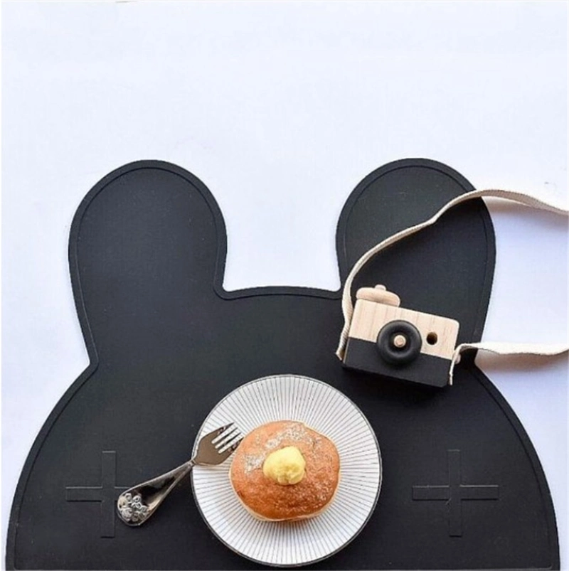 Factory Stock Portable High Temperature Resistance Baby Silicone Coloring Placemat