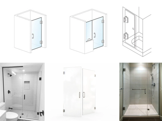 Mirror Mounting Clips Profile Stainless Steel Accessories