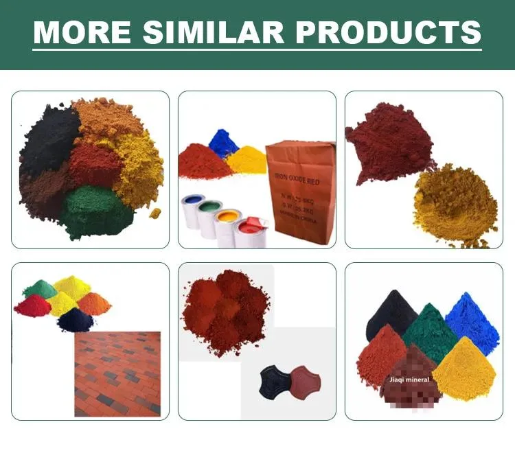 Iron Oxide Pigment Red Yellow Green Black Orange Blue Brown Iron Oxide