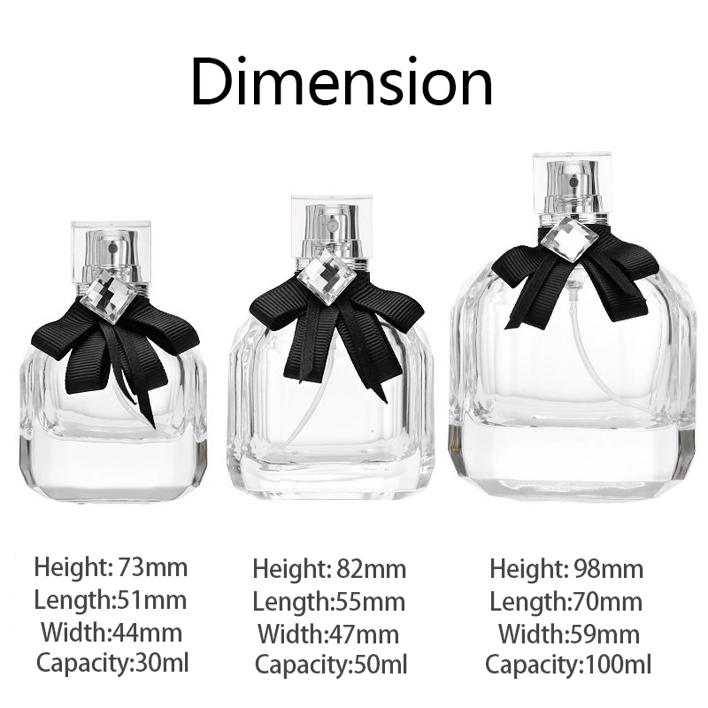 Wholesale 30ml 50ml 100ml High Quality Women Glass Perfumes Bottle Lasting Fragrance Perfumes Spray Bottle Luxury Sample Atomizer Bottle Empty