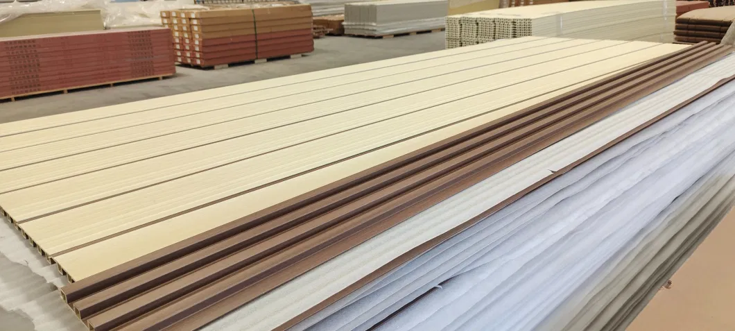 Interior Decorative Ceiling Hollow WPC Wood Plastic Composite Square Timber Tube