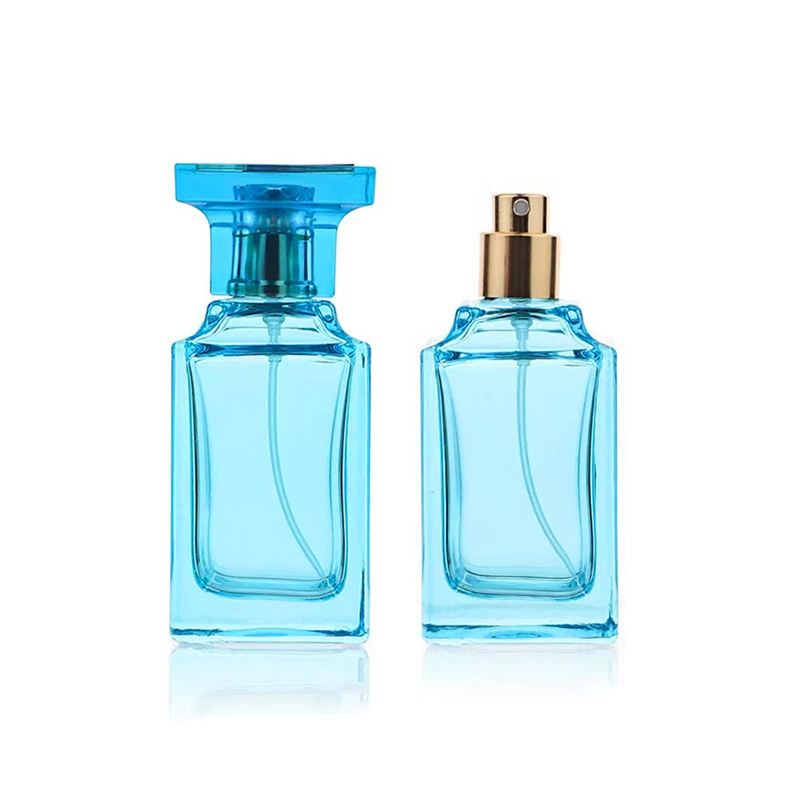 Factory Custom Perfume Bottle 50ml Luxury Black Perfume Glass Bottle with Box