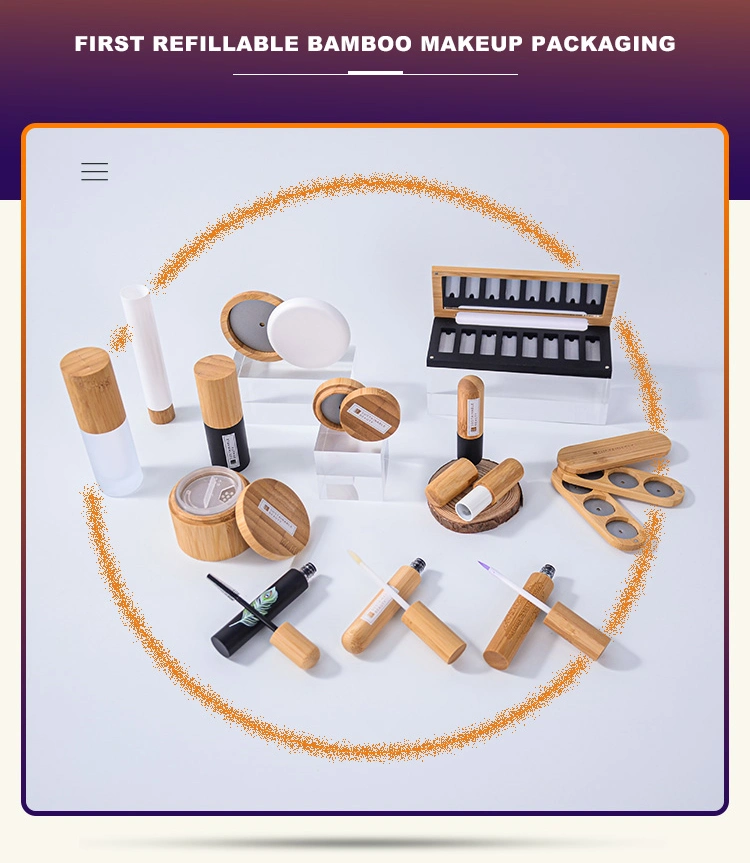 100ml 120ml 150ml 200ml 250ml Luxury Eco Friendly Cosmetic Toner Cream Shampoo Bamboo Plastic Lotion Pump Bottle