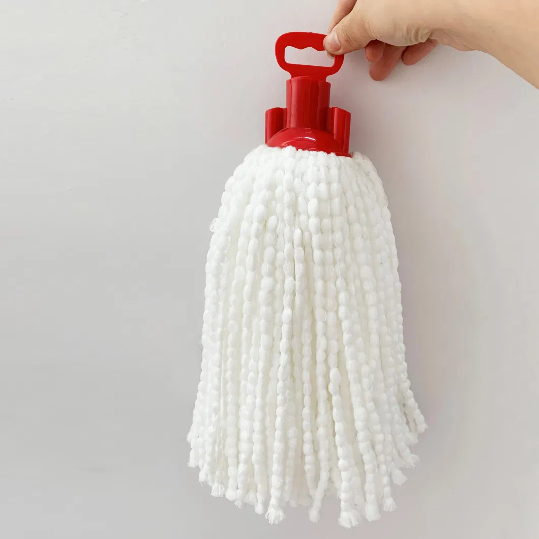 Factory Price Wet Mop with 100% Polyester Microfibre Yarn Metal Handle for Home Cleaning