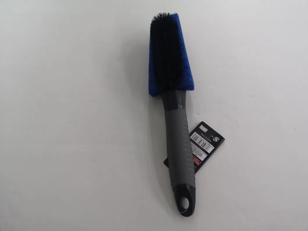 Scouring Pad with Nylon Bristle and PVC Handle of Car Brush