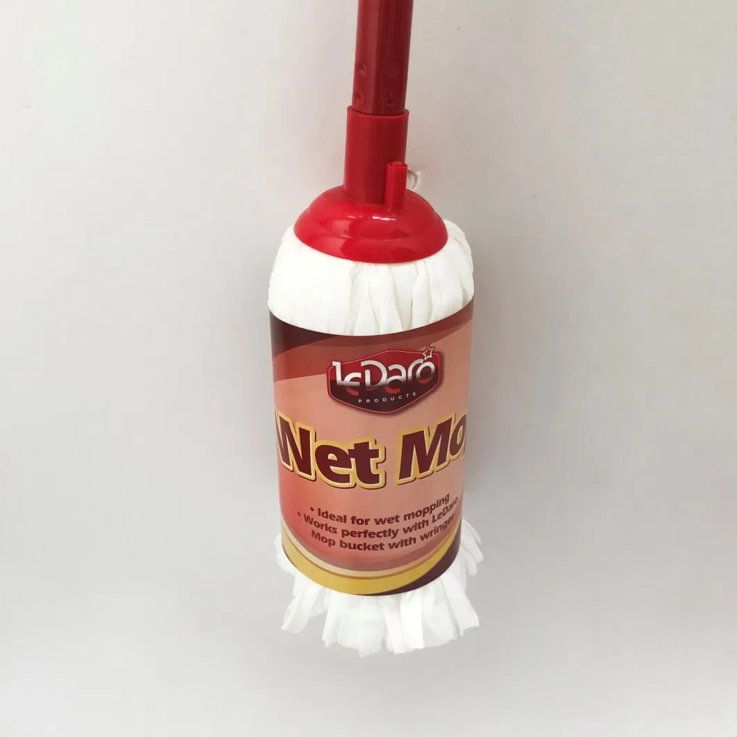 Customized Color Cotton Mop with 110 Grams in 80% Polyester, 20% Polyamide Spunlace Nonwoven for Cleaning All Floor