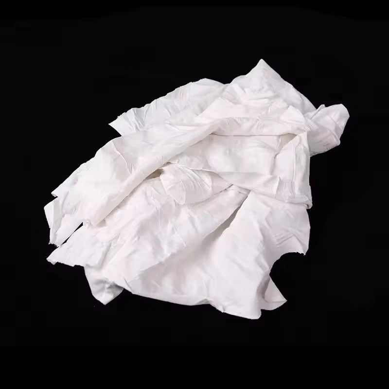 Cotton White T Shirt Rags Industrial Cotton Cleaning Wiping Used Rags