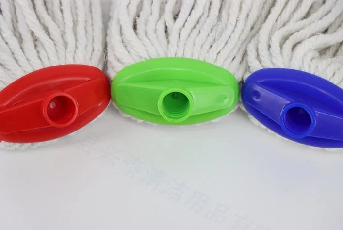 Cotton Yarn Mop Head Round Head Mop Narrow Width Plastic Head