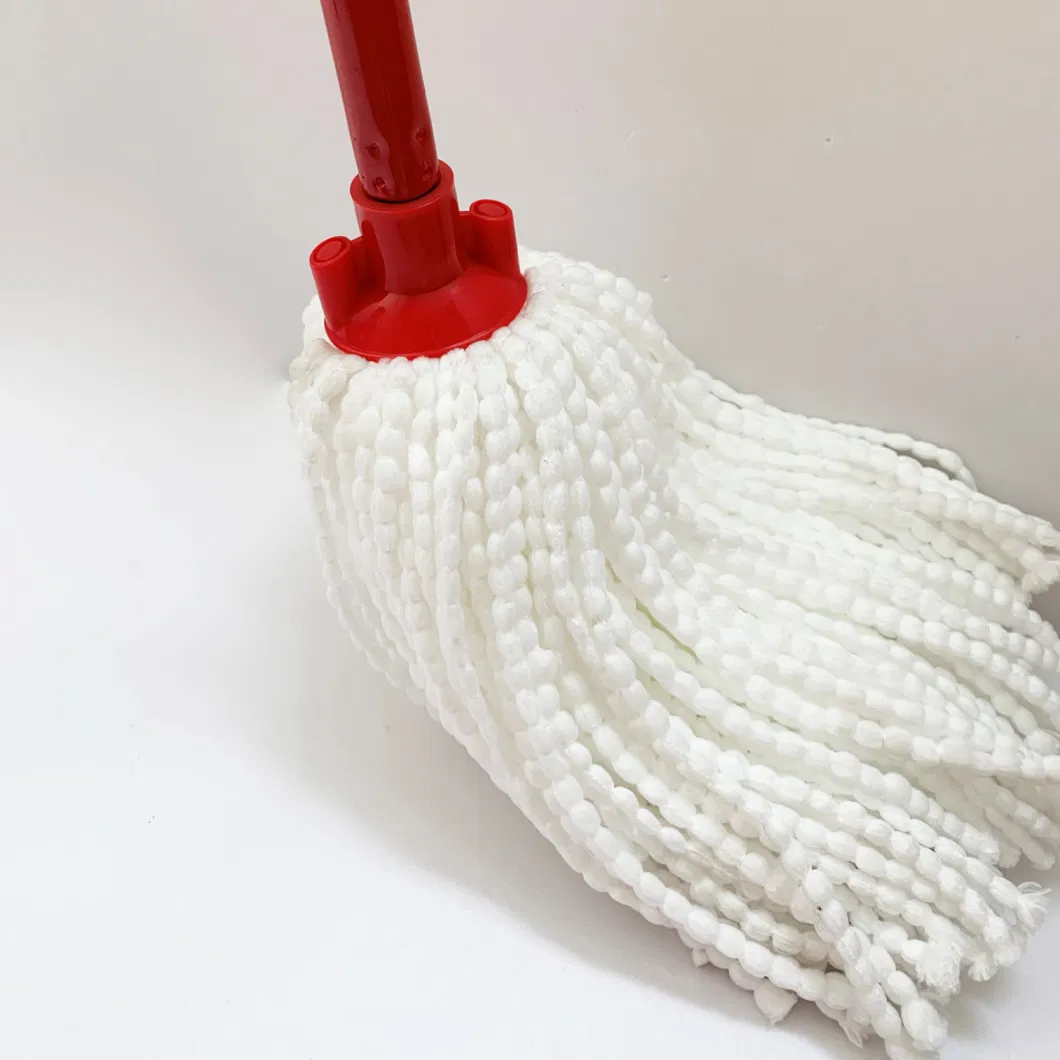 Factory Price Wet Mop with 100% Polyester Microfibre Yarn Metal Handle for Home Cleaning