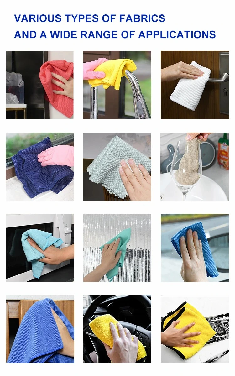 Nonstick Oil Washable Fast Drying Microfiber Kitchen Cleaning Dishcloths Towels Rags